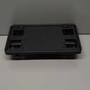 HECASA Front Bumper License Plate Bracket Compatible with 2015-2017 Ford F150 Replacement for FO1068165 FL3Z17A385A, License Plate Frame Mounting Holder Cover Textured Black Plastic