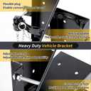 Heavy Duty Fire Extinguisher Bracket，Wall Mount Fire Extinguisher Holder-St12 Steel, Fit 30 lb Dry/20 lb CO2 Extinguisher for School Boat Truck Replace amerex 811, 3-Yr Service