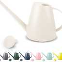 Watering Can for Indoor Plants, Small Watering Cans for House Plant Garden Flower, Long Spout Water Can for Outdoor Watering Plants 1. 8L 1/2 Gallon (White)