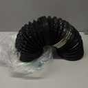 Hon&Guan 6 inch Air Duct - 16 FT Long, Black Flexible Ducting HVAC Ventilation Air Hose for Grow Tents And Ventilation System.