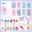 Roaring Good Time Mermaid Party Favors Mermaid Party Decorations Mermaids Goodie Bags Little Mermaids Birthday Decorations for Sea Birthday Decor Baby Shower Rewards Pinata Supplies (Purple 1)