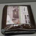 U-NICE HOME Reversible Sofa Cover Washable Couch Cover for Dogs Friendly with Elastic Straps Water Repellent Furniture Protector for 3 Cushion Couch (Sofa, Coffee/Beige)