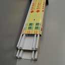 Conjoined Double Curtain Track System (White 13.1ft)