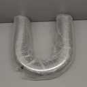 3 Inch 180 Degree DIY Custom Mandrel Exhaust Pipe Tube Pipe, T304 Stainless Steel, Universal Fit, 23.62 Inch End to End Length, 3'' OD Mandrel Bend Pipe