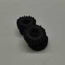 HOBBYSOUL 1.9 Beadlock wheels and tires 120mm Tall Soft Sticky 1.9 Mud Slingers T8 Tires & Aluminum Rims For RC 1/10 Crawler TRX4 SCX10 Gen8 Upgardes,HS700571