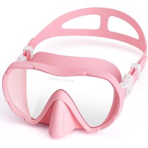 Adult Swim Goggles with Nose Cover, Wide View Diving Mask No Leak Swimming Goggles for Men Women Youth