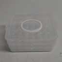 3 Layer Deviled Egg Trays Containers with Lid,Plastic Refrigerator Egg Carrier with Handle for 72 holes,Clear Storage Platter for Portable Devil Egg,Easter Thanksgiving