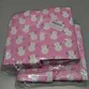 2 x 80Pcs Pink Christmas Guest Napkins Winter Snowman Disposable Paper Napkin Cute Xmas Holiday Party Decorative Dinner Hand Napkin Towel for Wedding Birthday Party Supplies, 13 x 15.7 inch