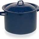 IMUSA C20666-1063310W 6-Quart Blue Speckled Enamel Stock Pot with Lid