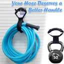 Cupohus RV Water Hose 35FT with Strain Relief Ends, Kink-Resistant Drinking Water Hose, 5/8''ID Potable Food Grade Hose with Storage Strap for RV, Marine, Camper, Truck, Car, Garden (Blue)