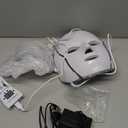 SDKWDH Red Light Photon Facial Mask with Remote Control, 7 Custom Modes with Infrared, Portable with Timer for Home Use