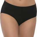 Womens 5 Pack Pima Cotton Wide Waistband Hipster
, XL