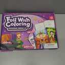 Foil Art Craft Activity for Kids.Foil Foam Stickers Princess Dress-Up Paper Dolls Play Set.2 in 1 Art and Craft for Kids,Creative Travel Toys, Birthday Gifts for Boys & Girls Ages 4 and Up (purple)