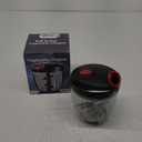 Cambom Manual Food Chopper Vegetable Cutter, Hand String Vegetable Chopper Onions Cutter for Vegetable Fruits Nuts BPA Free Food Safe Material, 900ml Black