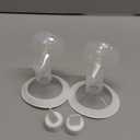 PumpMomus 21mm Flanges Compatible with Spectra S2 S1 9 Plus Breast Pumps Accessories, Replacement Breast Shield for Spectra Pump Parts and 21 mm Flange