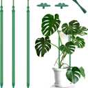 2 x Extendable Plant Stakes, Length Scalable from 17.9IN to 42.3IN Plant Support Stake, Orchid Sticks with Clips for Indoor Outdoor,Garden Stakes for Plant,Tomato,Vegetables,Monstera,Vine - 3Pack