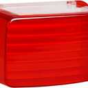 NTHREEAUTO Rear Tail Light Lens Cover Red Motorcycle Taillight Lenses Compatible with Yamaha Grizzly Kodiak Bigbear Bruin Rhino 450 660