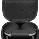 Case for Apple Airpods Max Headphones, Travel Portable Headphone Hard Case Cover Bag, Mesh Pouch with Zipper for Charger and Accessories (Black)