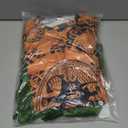 Kids Boys Halloween Long Sleeve T-Shirts Pants Cosplay Suits Christmas Costume With Leaf Skirts (130 (7-8 years), Brown)