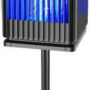 Solar Bug Zapper Outdoor, Solar Mosquito Zapper Outdoor with Ground Bracket, Cordless Waterproof Fly Zapper with Illuminated Light, 5000mAh Rechargeable Mosquito Killer