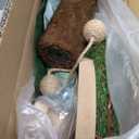 Cat Scratching Post 35'' Tall Cat Scratcher Tree Tower Scratching Posts for Indoor Cats with Cat Toy Mouse Hole and Interactive Wooden Ball for Kittens Adults Cats