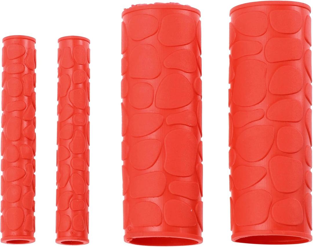 1 1/8" / 29mm 1 1/8" / 29mm Motorcycle Hand Grips Cover Kit Non Slip Rubber Handlebar Grips for Motorcycle Scooter Bicycle ATV Red 1 Set Red