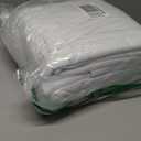 Amazon Basics 4 Piece Bed Sheet Set, 100% Cotton Jersey, Includes Super Soft, Flat and Fitted Sheets, Pillowcase, Full, White, Solid