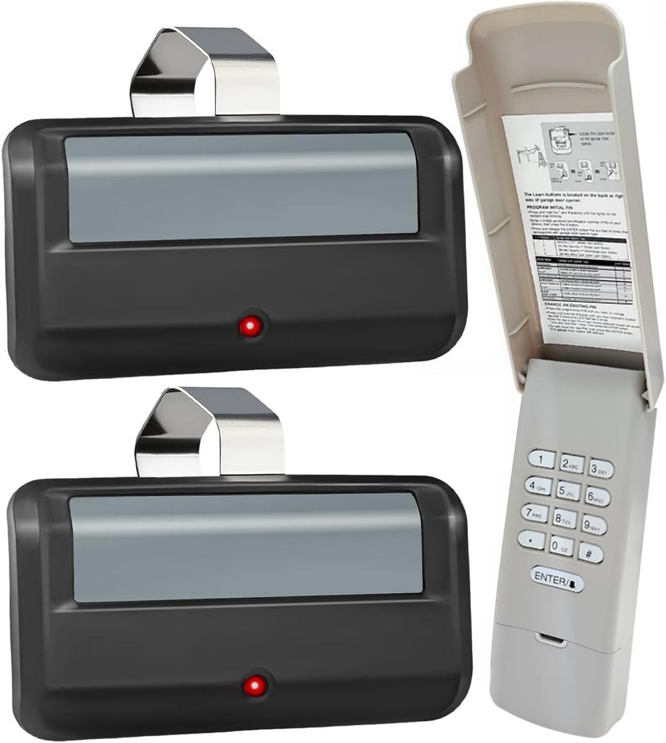 891LM Remote and 877MAX Keypads Dip Switch, for Chamberlain liftmaster Craftsman Garage Door Opener, Yellow, Purple, Green, Red/Orange Learn Button, 877max G940EV-P2 CMXZDCG440