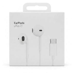Apple Wired Earphone with USB Type-C Connector, White, 1.2 Meter Cable, with Inline Microphone and Volume Control