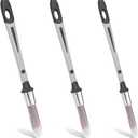 3Pcs Trim Paint Brushes, 0.45/0.6/0.7 Inch Small Paint Brushes for Walls, Edge Painting Tool for Baseboards, Corners, Touch Up Painting and Detail Work