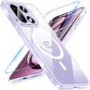 Hensinple Magnetic for OnePlus 15 Case with Screen Protector, [Compatible with MagSafe] Translucent Matte Shockproof Military Grade Drop Proof Protection Cover Phone Case for OnePlus 15 5G(Clear)