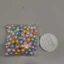 Halloscume 200 Pcs Pastel Christmas Mini Balls Ornaments Imitation Pearl Miniature Xmas Tree Hanging Decorations Colorful Glitter Balls for Christmas Holiday Party Decor