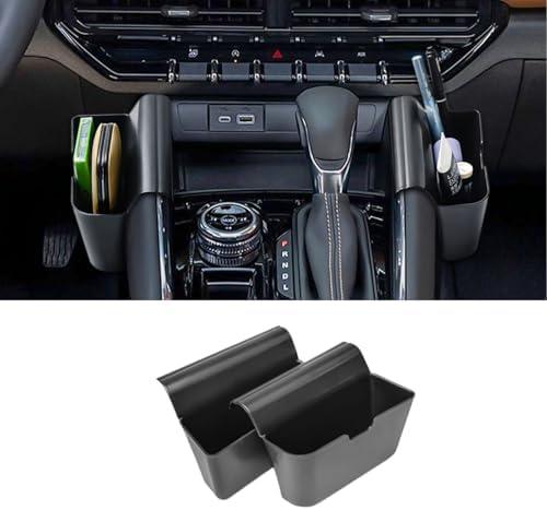 EDBETOS Center Console Shifter Organizer Compatible with 2023 2024 2025 Chevy Colorado/GMC Canyon Interior Accessories Gear Shift Storage Box Sunglasses Key Holder ABS Material Left & Right 2PCS/Set