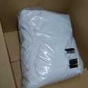 Surmente 2 Pack White Table Skirt, 14ft Polyester Tablecloth for Weddings, Banquets, or Restaurants