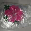 Wesnoy 24 Pcs Hawaiian Luna Gift Bags with Handles Clear Hibiscus Party Favor Bags Tropical Goodie Bag Summer Party Supplies for Aloha Tiki Birthday Decorations, 7.9'' x 7.9'' x 3.2''