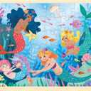 48 Piece Puzzles for Kids Ages 3-5, Fun Mermaid Wooden Jigsaw Puzzles for 3 Year Old, Preschool Toddler Puzzle Ages 4-8 with Tray