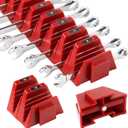 48 PCS Magnetic Modular Wrench Organizers for Tool Drawers- Customizable Wrench Rack with Metric & SAE Labels, Tool Storage Holder - Gift for Professional Mechanics Men-Red