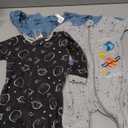 Gerber baby-boys 4 Pack Sleep 'N Play Footie (3-6 Months, Space)