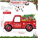 Panelee Christmas Truck Photo Props Xmas Gifts Truck Selfie Frame Backdrop Banner Merry Christmas Car Backdrop Decorations for Door Wall Yard Holiday Birthday Party Favors Supplies