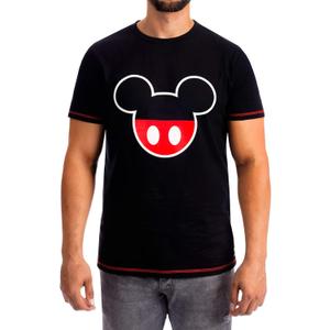 Disney Mens T-Shirt Mickey Mouse (XX-Large, Black)