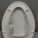 KOHLER 24764-RL-0 Rutledge Nightlight ReadyLatch Slow Close Toilet Seat, Elongated, Quiet-Close Lid and Seat, Grip-Tight Bumpers, White