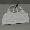 Cordaw Pickleball Sports Bras for Women High Support, Molded Cup Crisscross Back High Impact Workout Yoga Bra (Large, White)