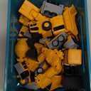 Magnetic Transform Engineering Car Assembled Toys,Toy Construction Vehicles with Storage Box,Magnetic Blocks for Kids Age 3-5 4-8 Outdoor Toddler Activities Toys(Engineering Series-35 Pcs)