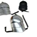 Medieval Pauldron Set Pair Plate Armor Carbon Steel Real Adult Size
