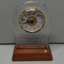 Crystal Clock Wedding Gifts for Couples 2026 with Wooden Light Base,Happy Anniversary Marriage Gift,Engagement Unique Gift for Newlywed Mr and Mrs