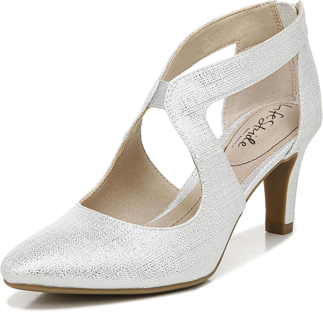 LifeStride Womens Giovanna 2 Pumps Silver 7 M