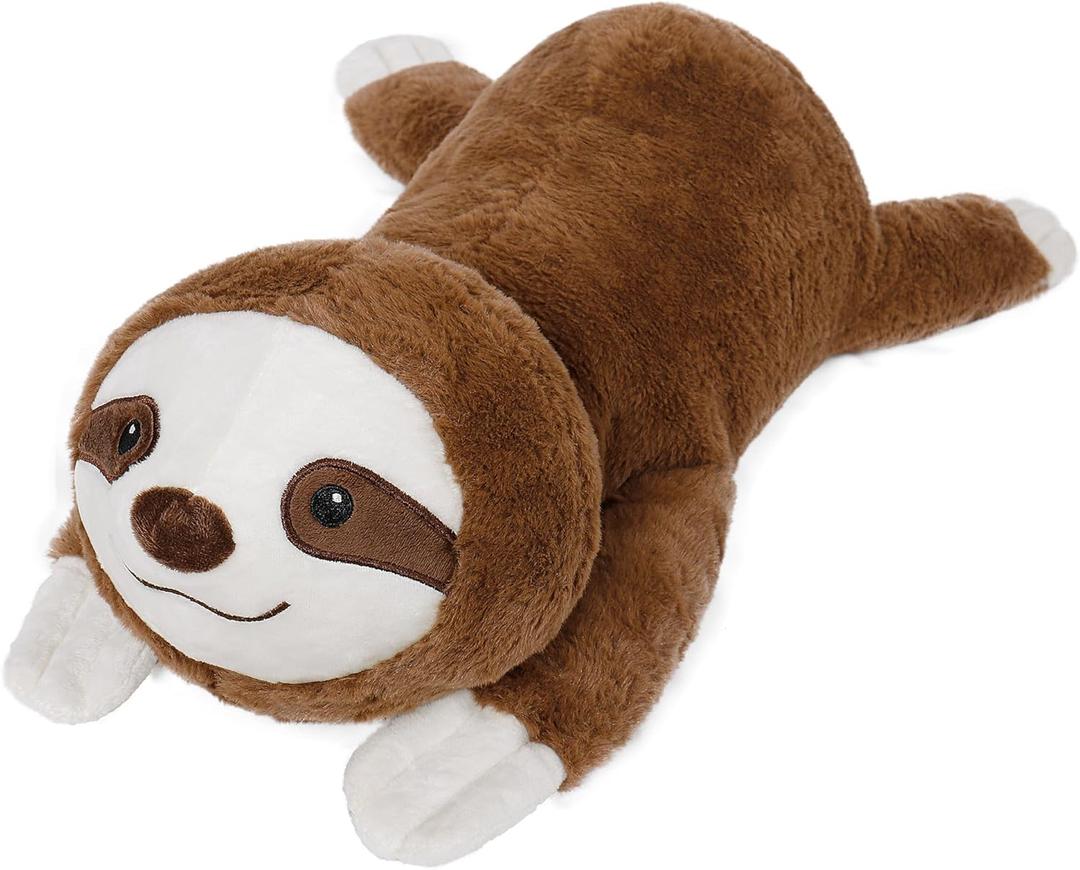 Sloth Weighted Stuffed Animals 5lbs- 24 Inch Weighted Plushies Sloth Stuffed Animals - Big Plush Pillow Cute Plush Toy Gifts for Kids & Adults