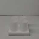 Bright White Glass Lamp Shade Replacement – 1-5/ 8" Fitter Opening – Light Cover for Pendant Lights, Chandeliers, Wall Sconces, Vanity & Ceiling Fixtures (4 Pack) – Matte Finish Diffused Lighting