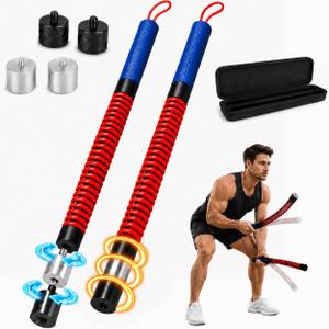 Adjustable Weighted Ropeless Battle Rope, Progressive Weight Training for Home & Small Spaces, Light Weight for Fast Cardio, Heavy for HIIT Challenge, Beginner, Home Gym, Activate Training State