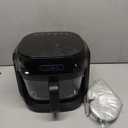 BOSWELL Glass Air Fryer, 7.5QT with Transparent Fry Bowl, Circulating Heating, Temperature Control, Air Fryer Roast, Dishwasher Safe (Black)